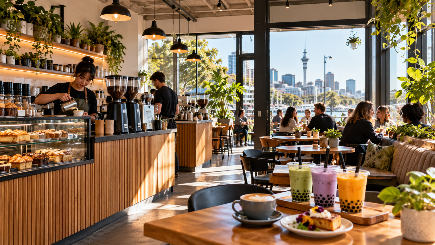 Auckland CBD Cafe & Bubble Tea Business