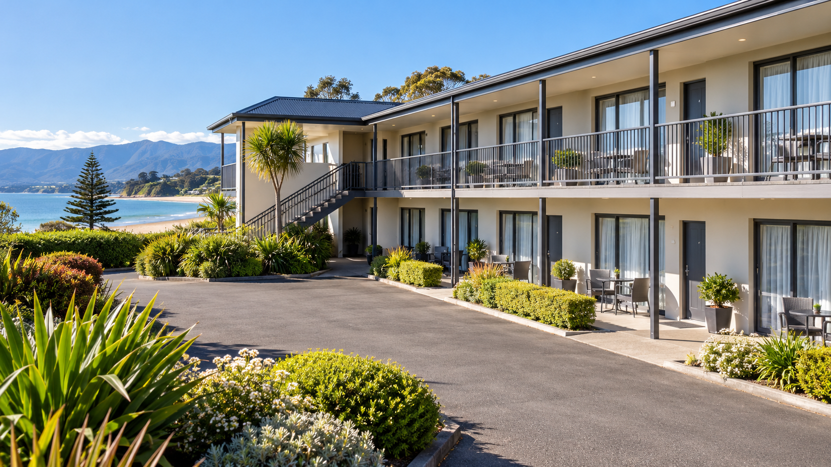 18-Unit Qualmark 4 Star Gold Motel near Tāhunanui Beach